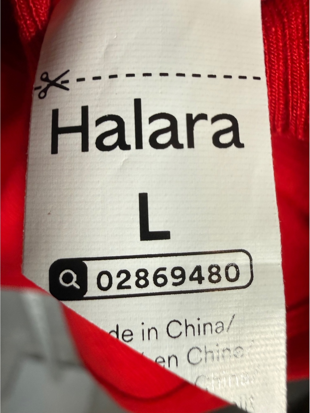 Halara Ribbed Knit Off Shoulder Long Sleeve 2-in-1 Casual Top Red Size Large - Picture 5 of 10